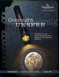 cover image of the Oversight Unseen report