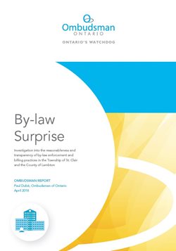 cover image of By-law Surprise report