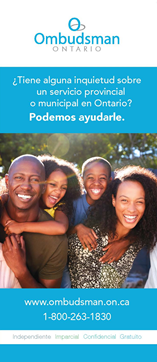 Link to Do you have a concern about a provincial or municipal service in Ontario? Spanish brochure