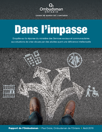 Couverture du rapport, Dans l'impasse