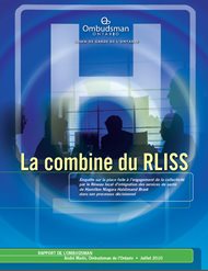Couverture du rapport La combine du RLISS