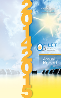 Cover of the 2014-2015 OMLET Annual Report