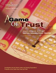 Cover of report, A Game of Trust