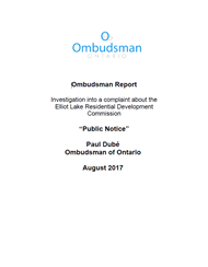 Cover of the "Public Notice" report