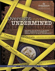 cover image for the Oversight Undermined report
