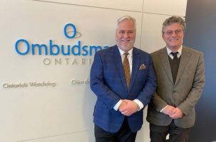 February 2020: International visitors to our Office during this month included Rob Behrens, United Kingdom Parliamentary and Health Services Ombudsman, investigators for the Ombudsman of Botswana (pictured with Ombudsman Paul Dubé and Deputy Ombudsman Barbara Finlay), and Andreas Pottakis (pictured here), Ombudsman of Greece.