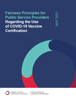 Link to PDF of Fairness Principles for Public Service Providers Regarding the Use of COVID-19 Vaccine Certification