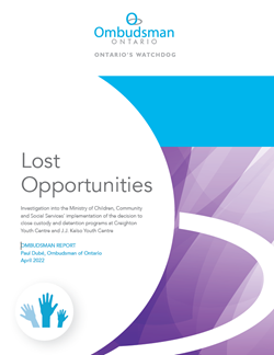 Cover of report "Lost Opportunities"