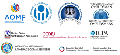 logos d'organismes d'ombudsman nationaux et internationaux
