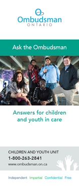 Link to Information Brochure for children and youth in care and service providers