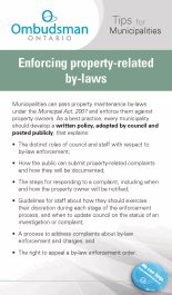Link to Enforcing property-related by-laws