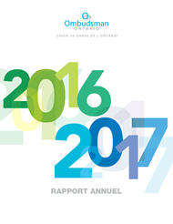 Couverture du rapport annuel 2016-2017