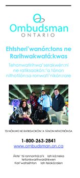 Link to Mohawk Brochure for children and youth in care and service providers