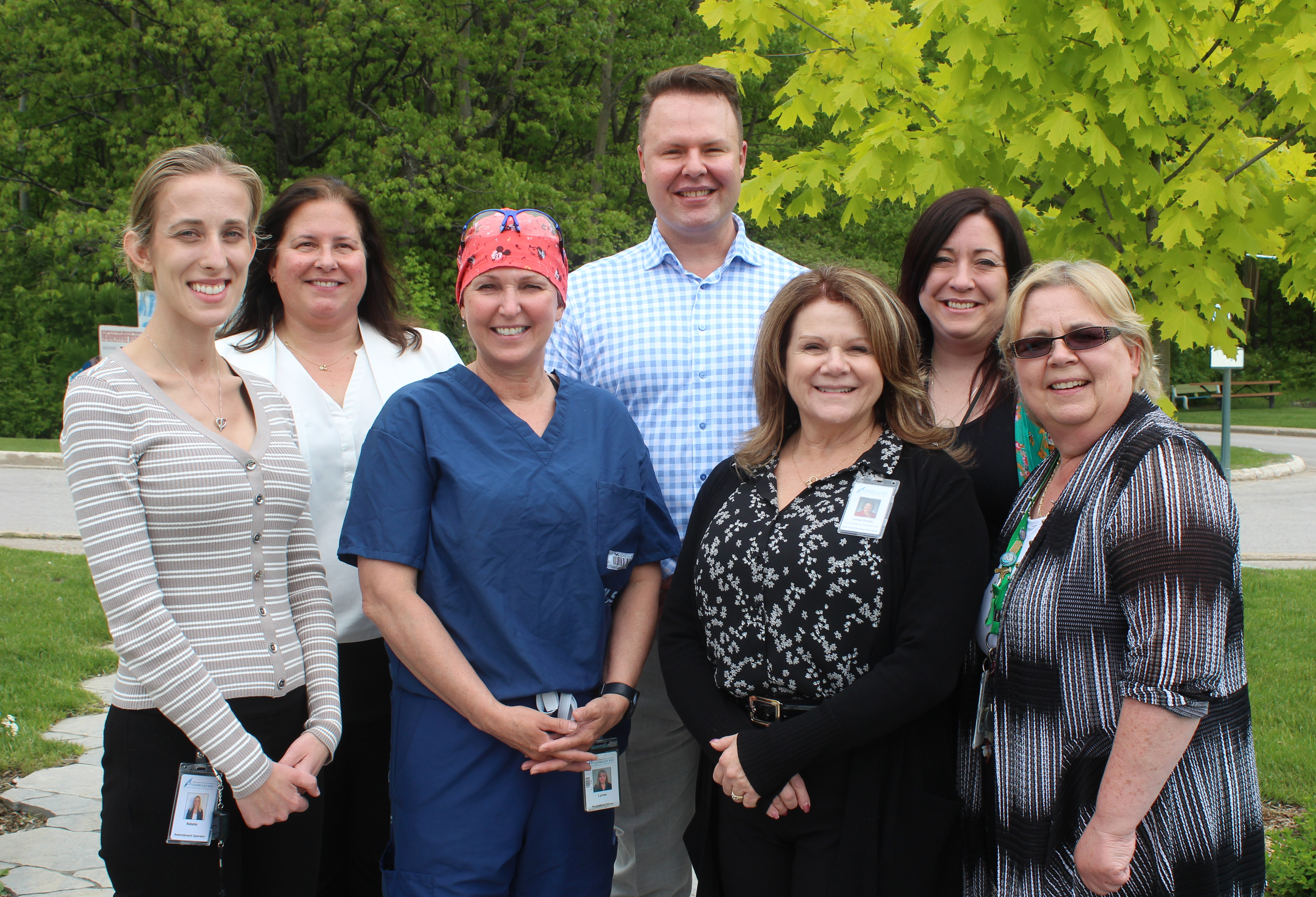 Commissioner with Georgian Bay General Hospital staff