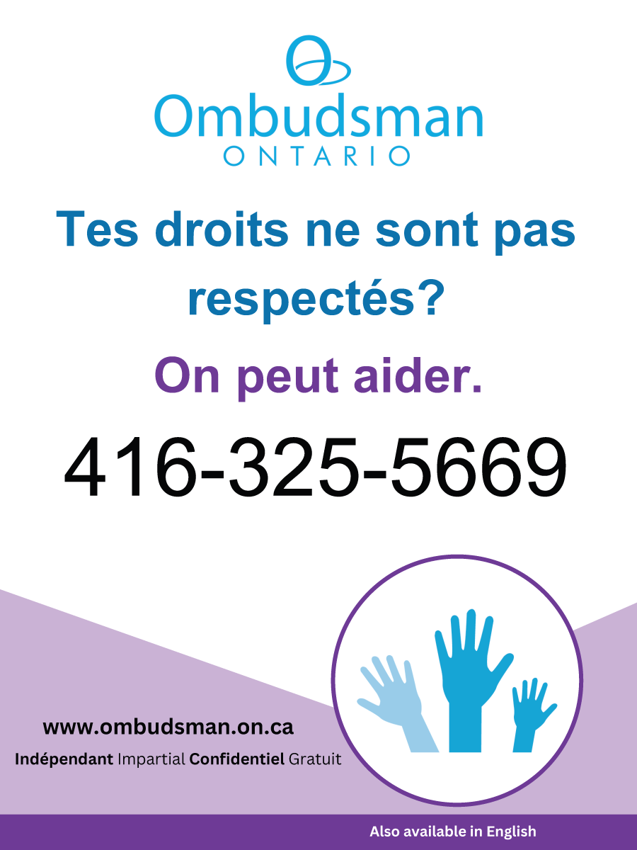 Enfants et jeunes - Affiche - Tes droits ne sont pas respectés