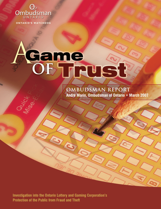Cover of report, A Game of Trust