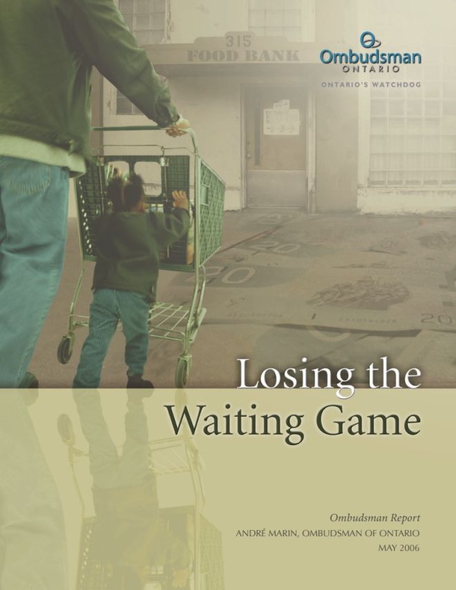 Cover of report, Losing the Waiting Game