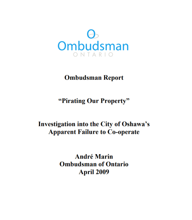 Cover of report, Pirating our Property
