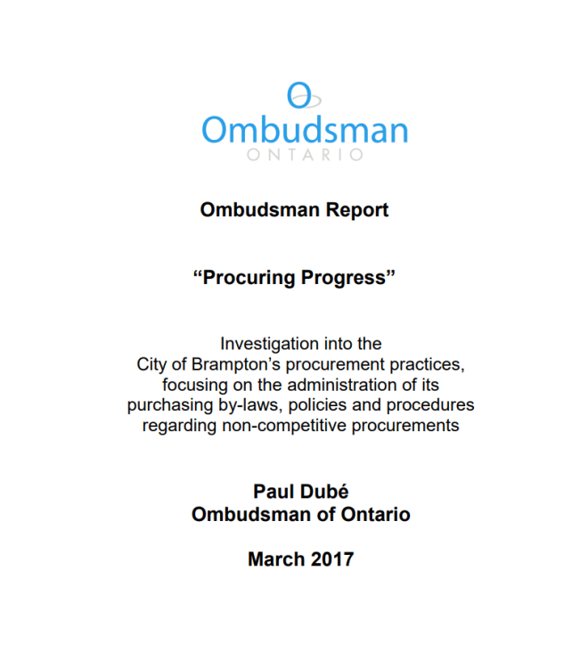 Cover of report, Procuring Progress