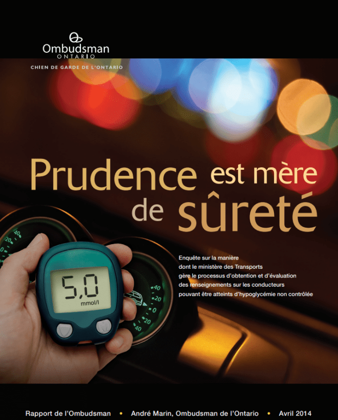 Couverture du rapport, Prudence est mère de sûreté