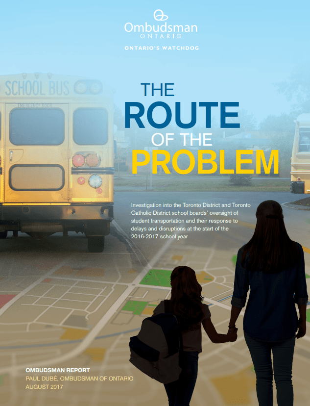 Cover of report, Route of the Problem