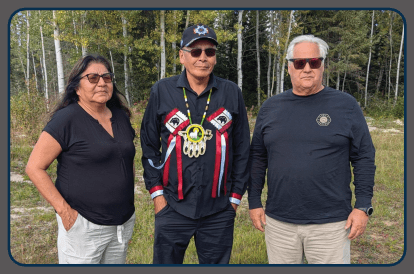 Ombudsman with Neskantaga Chief and Deputy Grand Chief