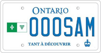 Personalized licence plate