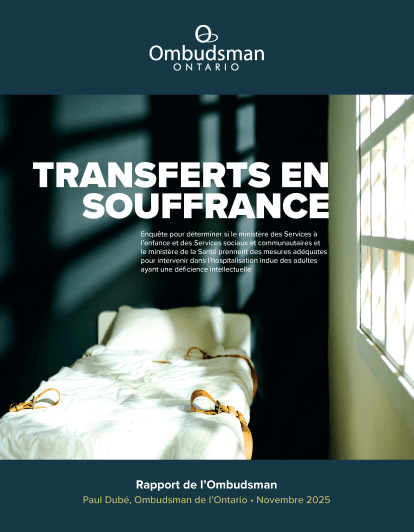 couverture du rapport Transferts en souffrance